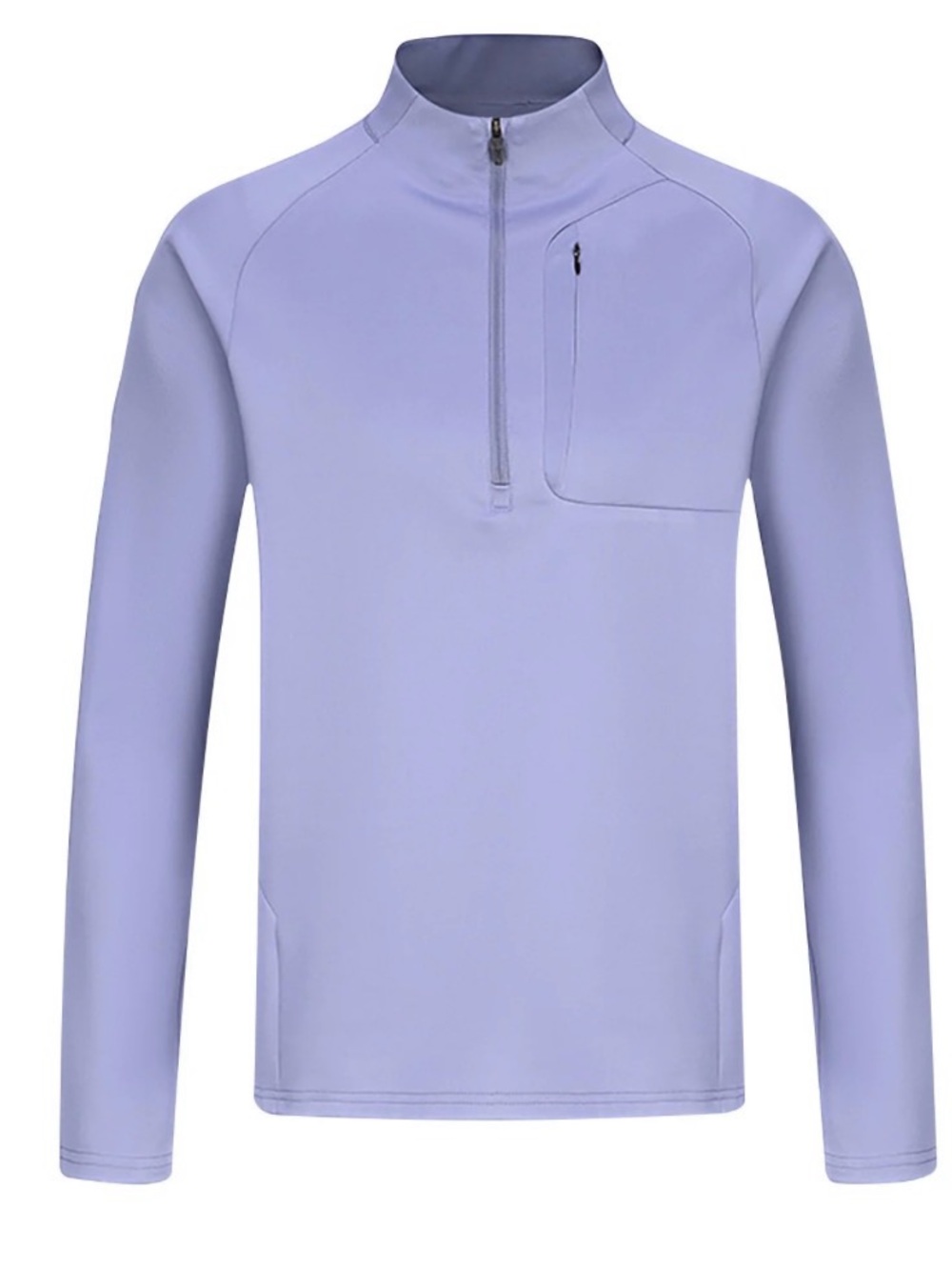 NEW! Light Lavender Quarter-Zip Performance Pullover Men’s sz L - Picture 2 of 4